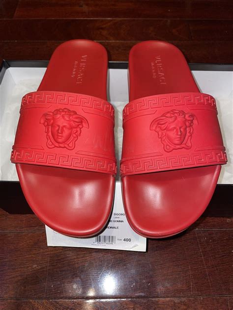 fake versace medusa slides|versace medusa head sneakers.